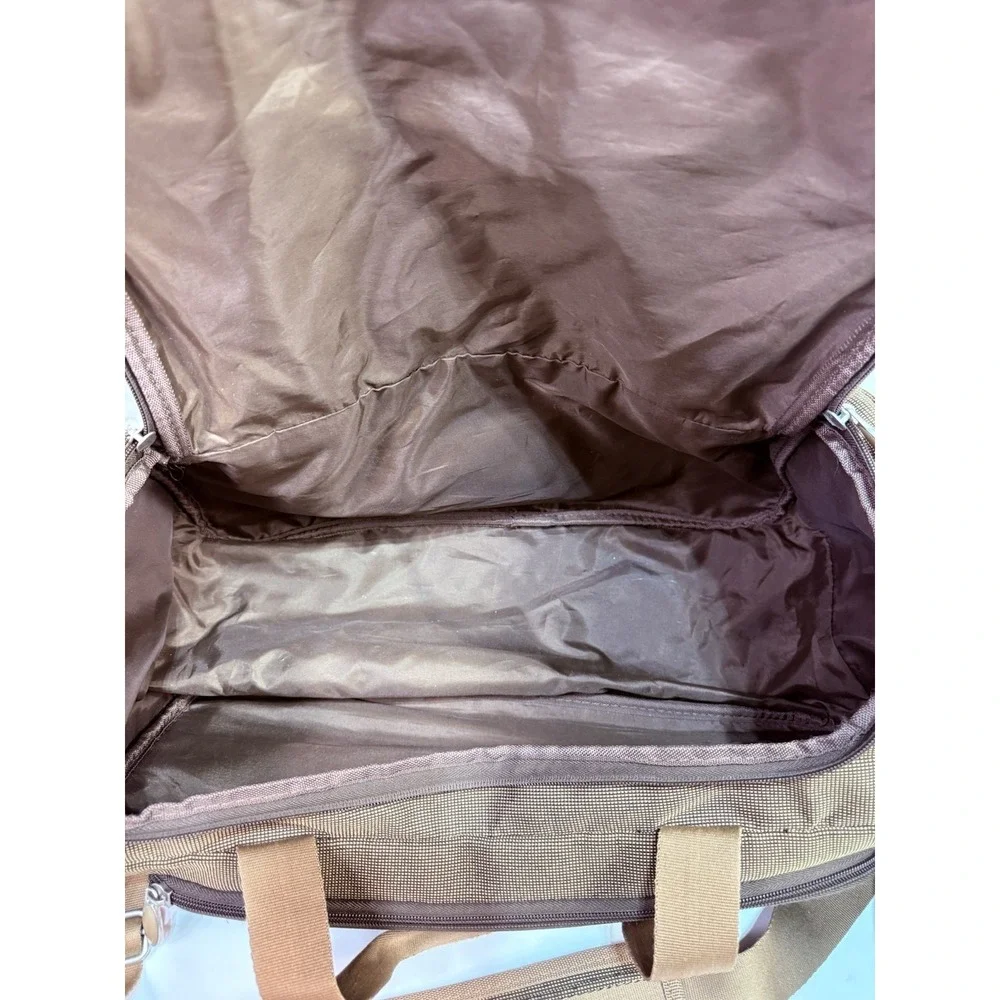 Vtg Eddie Bauer Skyway Luggage Weekend Bag Carry On Olive Green Shoulder Strap